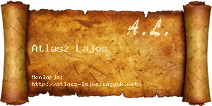 Atlasz Lajos névjegykártya